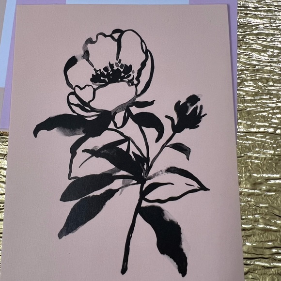 Flower Blank Notes, Designed Artfully Made Thoughtfully Set Of 4 With Envelopes - Picture 6 of 9